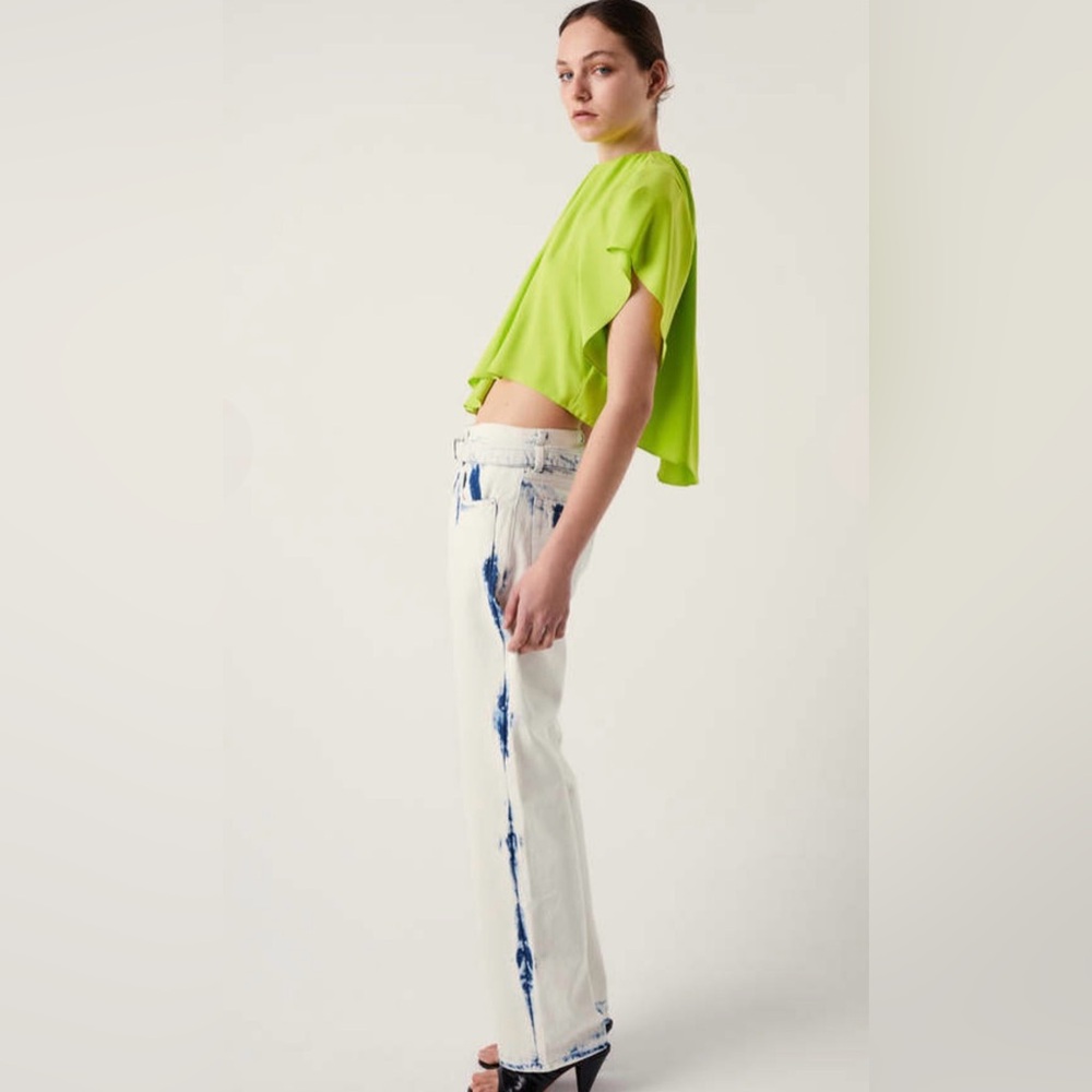 Proenza Schouler Ellsworth Boyfriend Bleached Out Jean Slouchy Made in Portugal